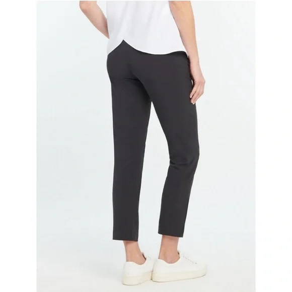 NIC + ZOE Tech Stretch Relaxed Ankle Pants Black Size 12 Slim Straight Leg - Picture 2 of 10
